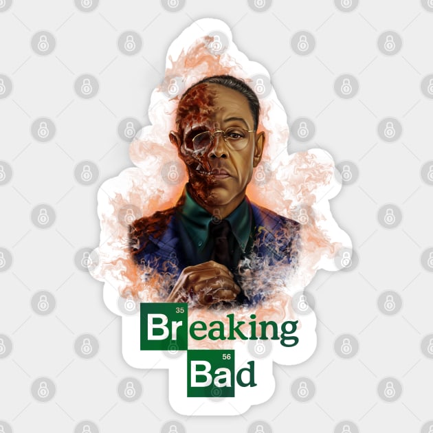 Gus Breaking bad Sticker by mayyaflowers